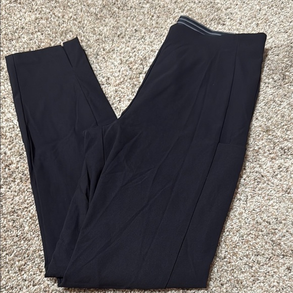 Athleta Black Dress Pants Straight Leg With Back Zipper - Picture 1 of 5